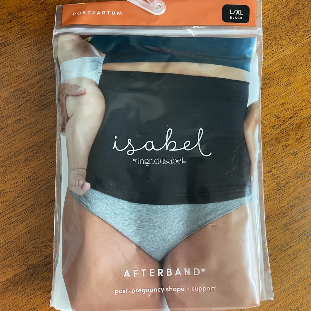 Isabel by Ingrid & Isabel Black Postpartum Afterband NWT Size L/XL